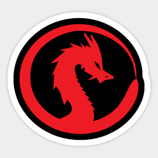 Red dragon head Sticker